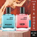 BRIT ACCENT Luxury Perfume Duo (Depth of Ocean + Canyon) - 100ml