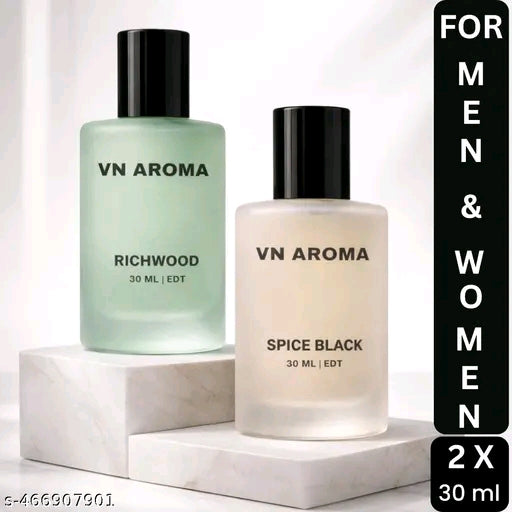 VN AROMA Luxury Perfume Duo (Richwood + Spice Black)