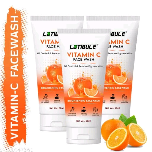 Latibule Vitamin C Brightening Face Wash (Pack of 3)
