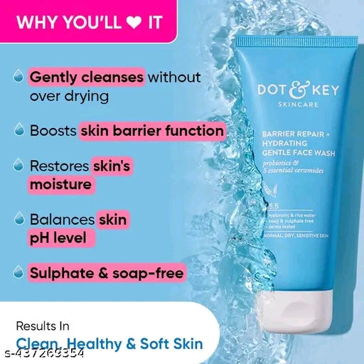 Dot & Key Barrier Repair Hydrating Gentle Face Wash (100ml)