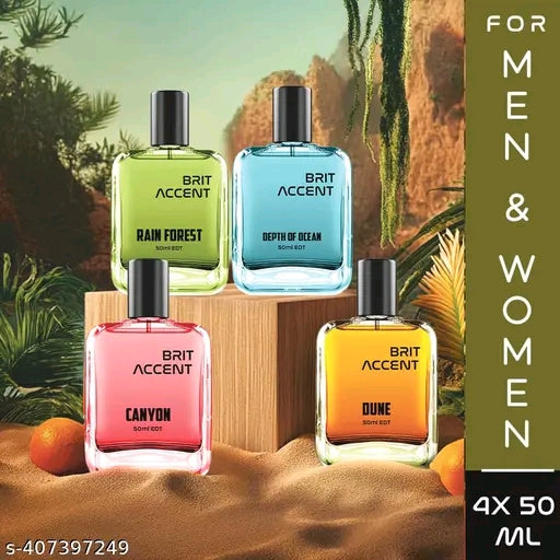 BRIT ACCENT Ultimate Fragrance Quartet (Pack of 4) - 200ml