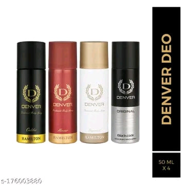 Denver Nano Travel Pack: Black Code, Caliber, Honour & Imperial (Pack of 4)