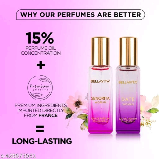 Bella Vita Organic Luxury Perfume Duo for Women (40ml)