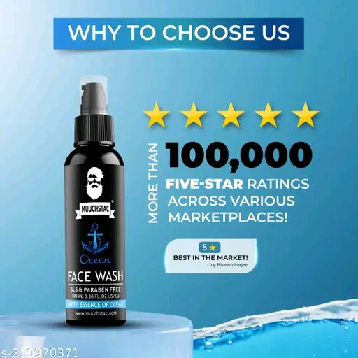 Muuchstac Ocean Face Wash for Men (100ml)