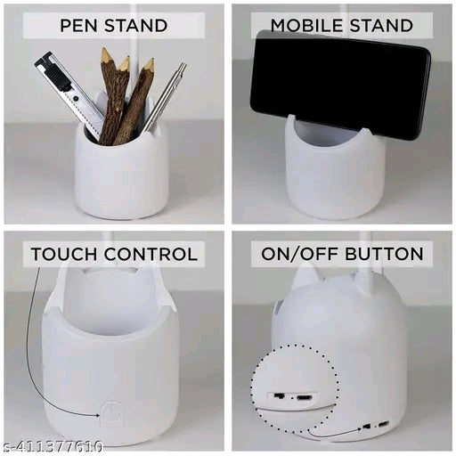 Smart 3-in-1 LED Study Lamp | Integrated Pen Holder & Flexible Gooseneck