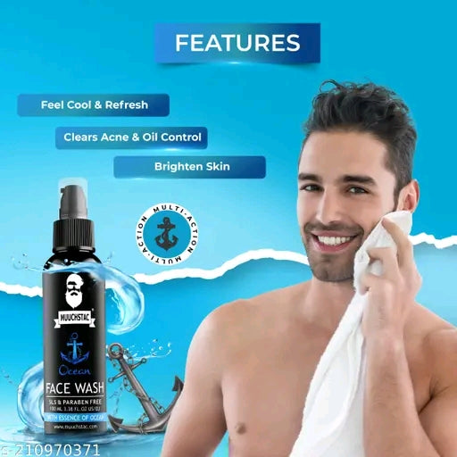 Muuchstac Ocean Face Wash for Men (100ml)