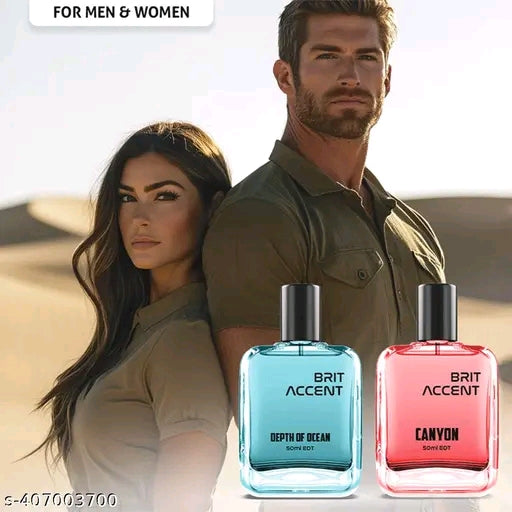 BRIT ACCENT Luxury Perfume Duo (Depth of Ocean + Canyon) - 100ml