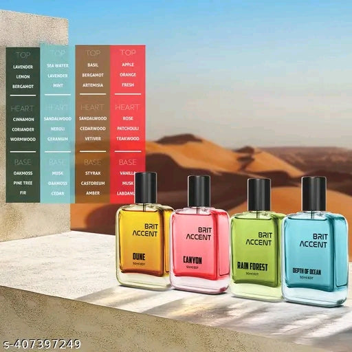 BRIT ACCENT Ultimate Fragrance Quartet (Pack of 4) - 200ml