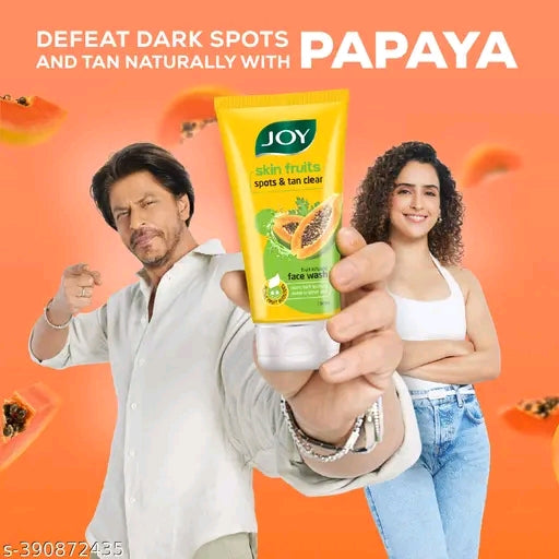 Joy Skin Fruits Brightening Papaya Face Wash (Pack of 4)