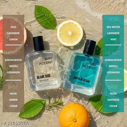 Brit Accent: The Signature Collection – Oud, Aquatic & Citrus Duo (pack of 2)