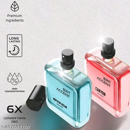 BRIT ACCENT Luxury Perfume Duo (Depth of Ocean + Canyon) - 100ml