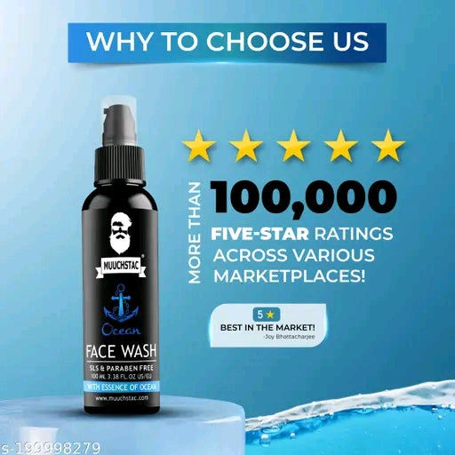 Muuchstac Ocean Face Wash for Men (Pack of 2)