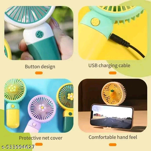 Portable High-Speed Mini Rechargeable Fans (Pack of 2)