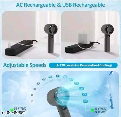 Fashionate Portable Mini Fan | Compact Rechargeable Personal Cooler