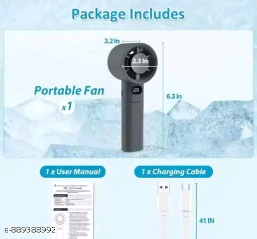 Fashionate Portable Mini Fan | Compact Rechargeable Personal Cooler